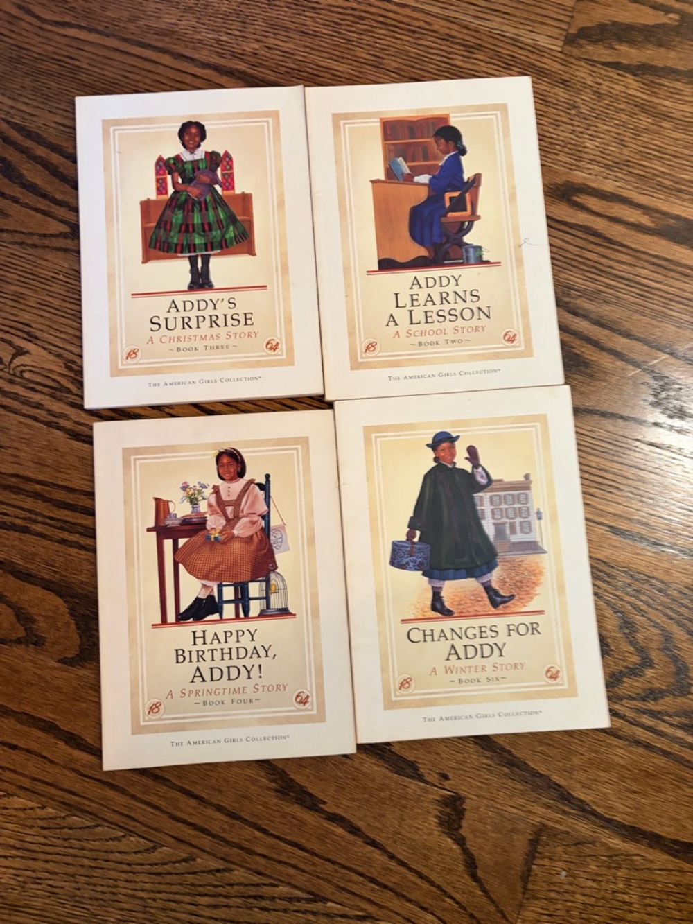 Addy American Girl Doll Series Hardcover Book Set 2, 3, 4, &6